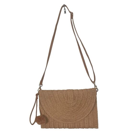 Straw‎ Purse Wristlet Shoulder Crossbody - Picture 1 of 6